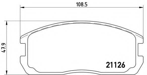 BREMBO P54009 Комплект гальмівних колодок, дискове гальмо