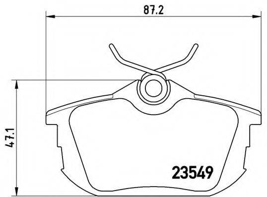 BREMBO P54023 Комплект гальмівних колодок, дискове гальмо