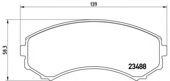 BREMBO P54029 Комплект гальмівних колодок, дискове гальмо