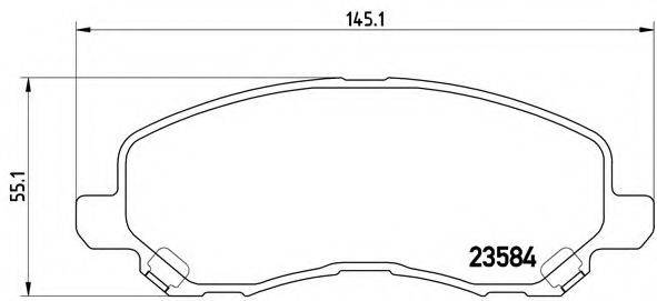 BREMBO P54030 Комплект гальмівних колодок, дискове гальмо