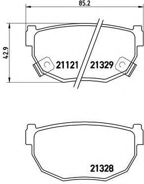 BREMBO P56010 Комплект гальмівних колодок, дискове гальмо