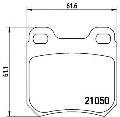 BREMBO P59014 Комплект гальмівних колодок, дискове гальмо