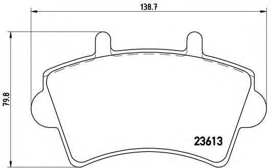 BREMBO P59039 Комплект гальмівних колодок, дискове гальмо