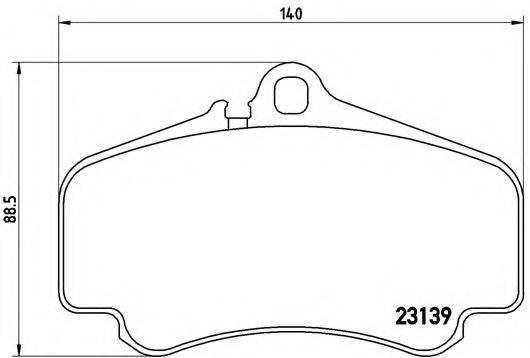 BREMBO P65011 Комплект гальмівних колодок, дискове гальмо