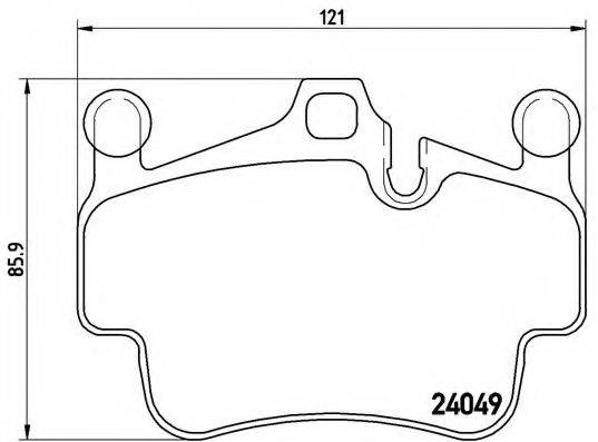 BREMBO P65014 Комплект гальмівних колодок, дискове гальмо