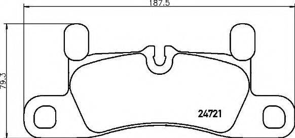 BREMBO P65030 Комплект гальмівних колодок, дискове гальмо