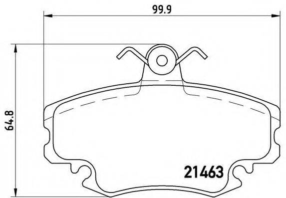 BREMBO P68038 Комплект гальмівних колодок, дискове гальмо