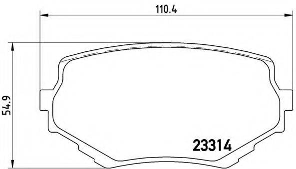 BREMBO P79009 Комплект гальмівних колодок, дискове гальмо