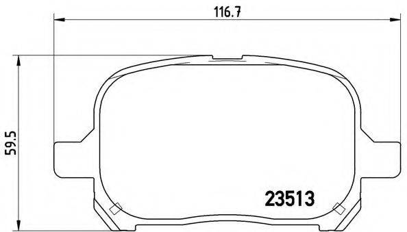 BREMBO P83040 Комплект гальмівних колодок, дискове гальмо