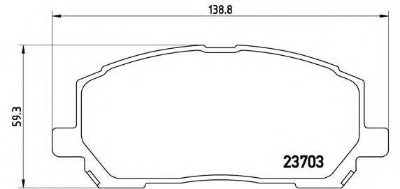 BREMBO P83078 Комплект гальмівних колодок, дискове гальмо