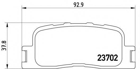 BREMBO P83088 Комплект гальмівних колодок, дискове гальмо