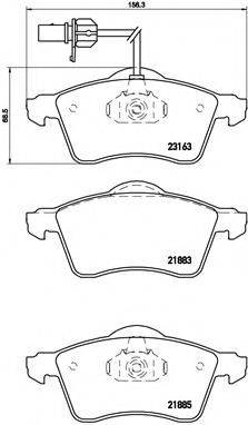 BREMBO P85049 Комплект гальмівних колодок, дискове гальмо