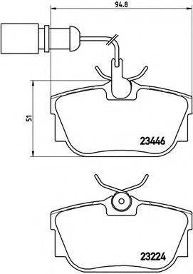 BREMBO P85059 Комплект гальмівних колодок, дискове гальмо