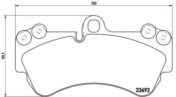 BREMBO P85069 Комплект гальмівних колодок, дискове гальмо