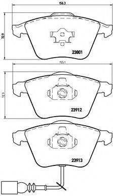 BREMBO P85079 Комплект гальмівних колодок, дискове гальмо