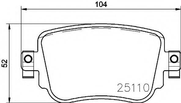 BREMBO P85140 Комплект гальмівних колодок, дискове гальмо