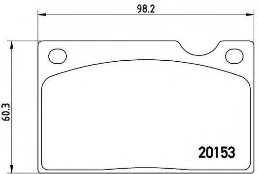 BREMBO P86003 Комплект гальмівних колодок, дискове гальмо