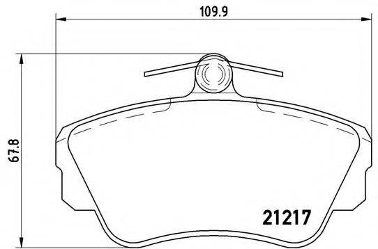 BREMBO P86010 Комплект гальмівних колодок, дискове гальмо