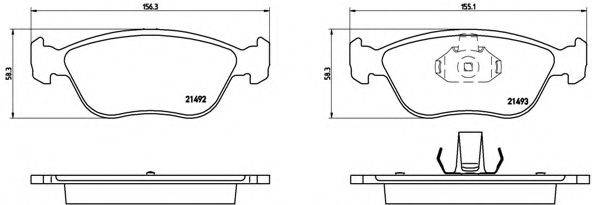 BREMBO P86024 Комплект гальмівних колодок, дискове гальмо