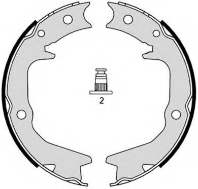 BREMBO S54519 Комплект гальмівних колодок, стоянкова гальмівна система