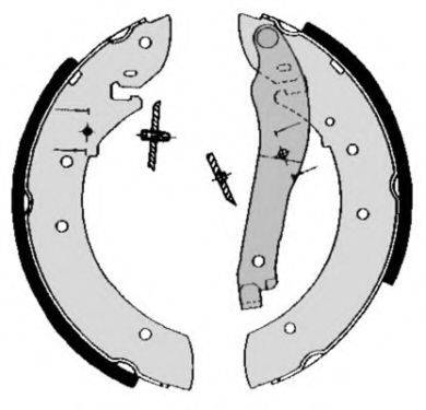 BREMBO S61510 Комплект гальмівних колодок