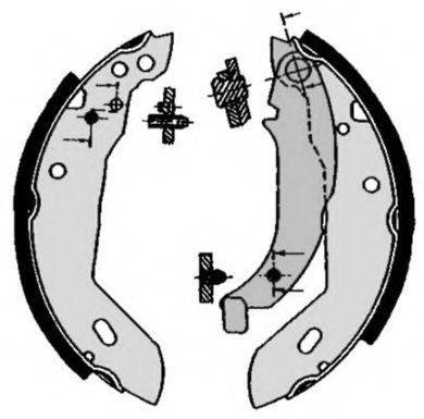 BREMBO S61512 Комплект гальмівних колодок