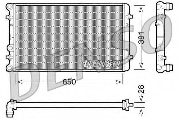 DENSO DRM02007 Радіатор, охолодження двигуна