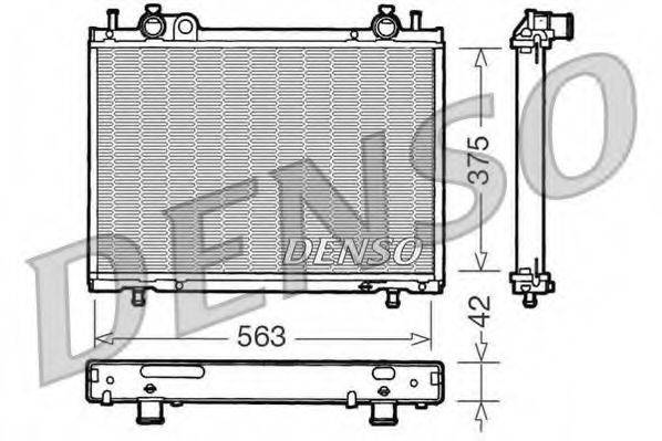 DENSO DRM09021 Радіатор, охолодження двигуна