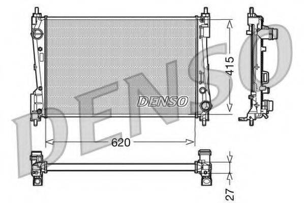 DENSO DRM09110 Радіатор, охолодження двигуна