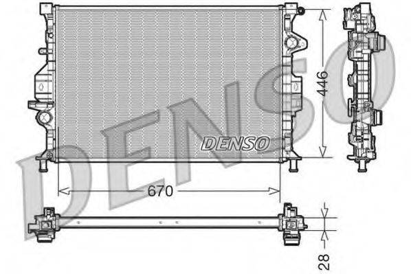 DENSO DRM10088 Радіатор, охолодження двигуна