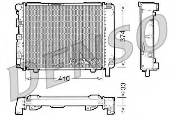 DENSO DRM17062 Радіатор, охолодження двигуна