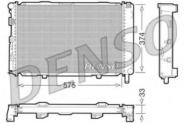 DENSO DRM17064 Радіатор, охолодження двигуна