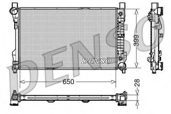 DENSO DRM17079 Радіатор, охолодження двигуна