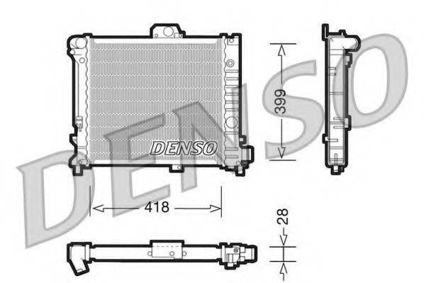 DENSO DRM25004 Радіатор, охолодження двигуна