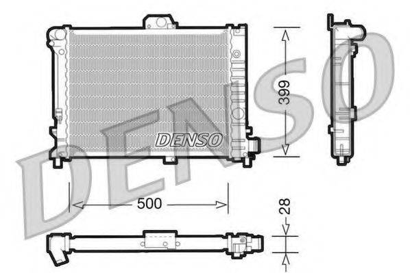 DENSO DRM25005 Радіатор, охолодження двигуна