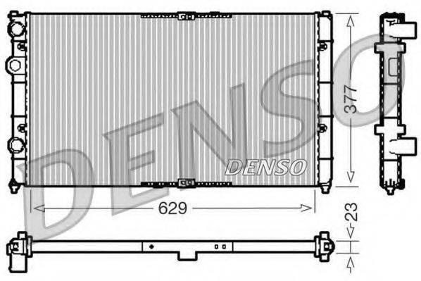 DENSO DRM26040 Радіатор, охолодження двигуна