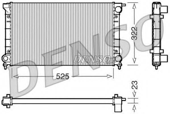 DENSO DRM32024 Радіатор, охолодження двигуна