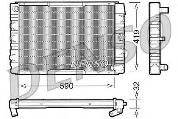 DENSO DRM33033 Радіатор, охолодження двигуна