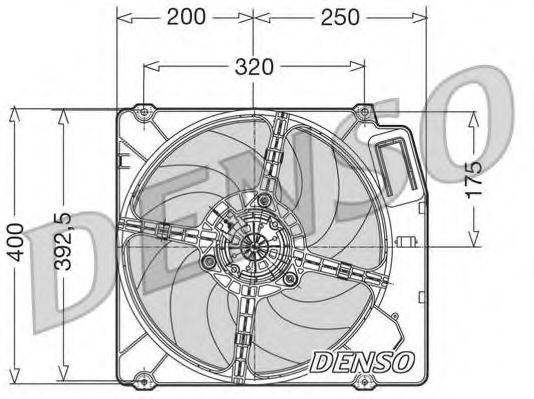 DENSO DER01003 Вентилятор, охолодження двигуна