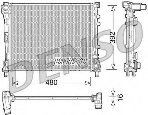 DENSO DRM09087 Радіатор, охолодження двигуна