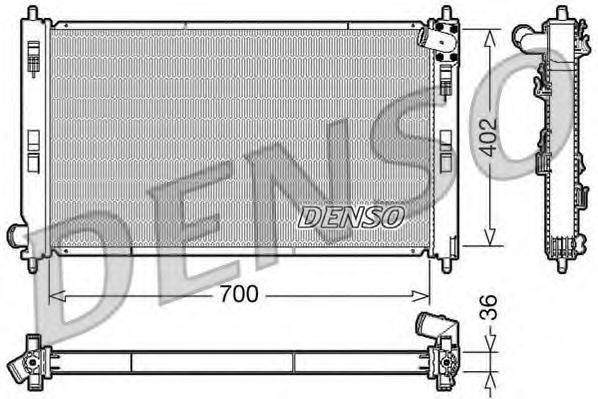 DENSO DRM45029 Радіатор, охолодження двигуна