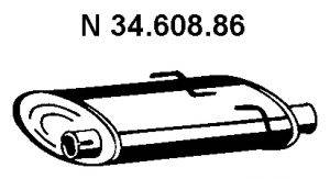 EBERSPACHER 3460886 Глушник вихлопних газів кінцевий