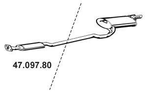 EBERSPACHER 4709780 Середній глушник вихлопних газів