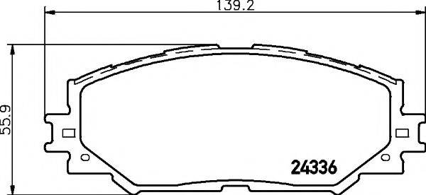 MINTEX MDB2785 Комплект гальмівних колодок, дискове гальмо