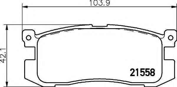 MINTEX MDB1476 Комплект гальмівних колодок, дискове гальмо