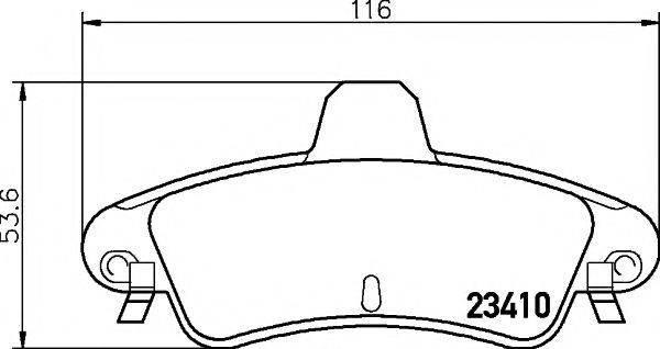 MINTEX MDB2279 Комплект гальмівних колодок, дискове гальмо