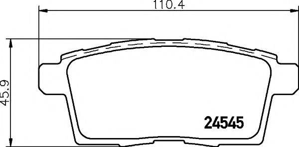 MINTEX MDB2886 Комплект гальмівних колодок, дискове гальмо