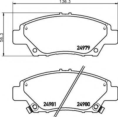 MINTEX MDB3063 Комплект гальмівних колодок, дискове гальмо