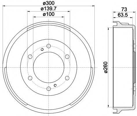 MINTEX MBD068 Гальмівний барабан