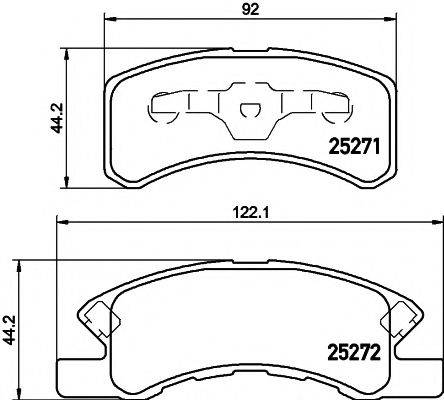 MINTEX MDB3230 Комплект гальмівних колодок, дискове гальмо